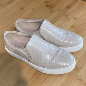 Aldo Slip On Snake Print Shoes, Size 7